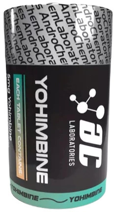 YOHIMBINE HCL ANDROCHEM 100 TABS x 5 MG